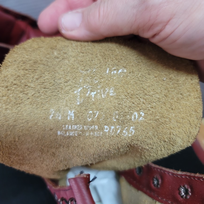 Vintage Packer Roper Kiltie Boots By Rodeo Drive Size 7.5 Leather Red Lace Up — image 8 of 8